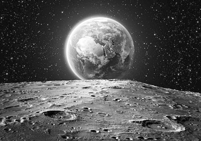 從月球上看到的地球。 圖片來源：每日科學(xué)網(wǎng)站